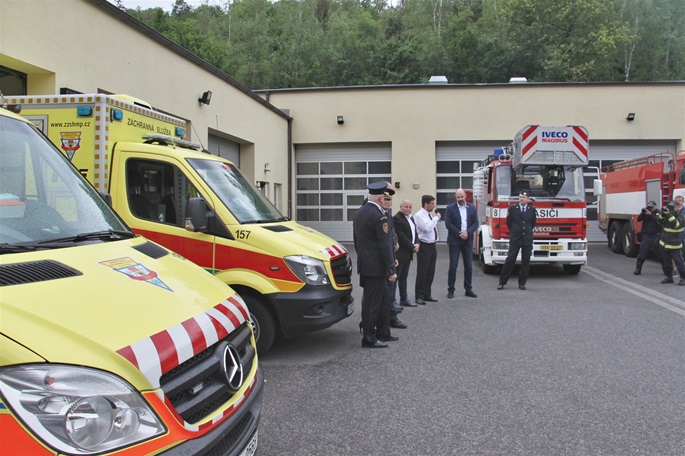 Stěhování záchranné služby do hasičské stanice č. 8 Radotín, 27.6.2017