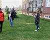 Zaměřování umístění nových stromů, které se budou sadit od 19. dubna 2022