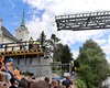 Přesun mostní konstrukce lávky na pilíře, 1.6.2022