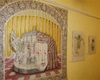 Foto: Jana Černá<br />
Infantilis morbido;  v pozadí dvě Studie Morfea od Miroslava Kubového.